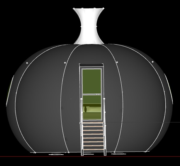 Moon Space Front View