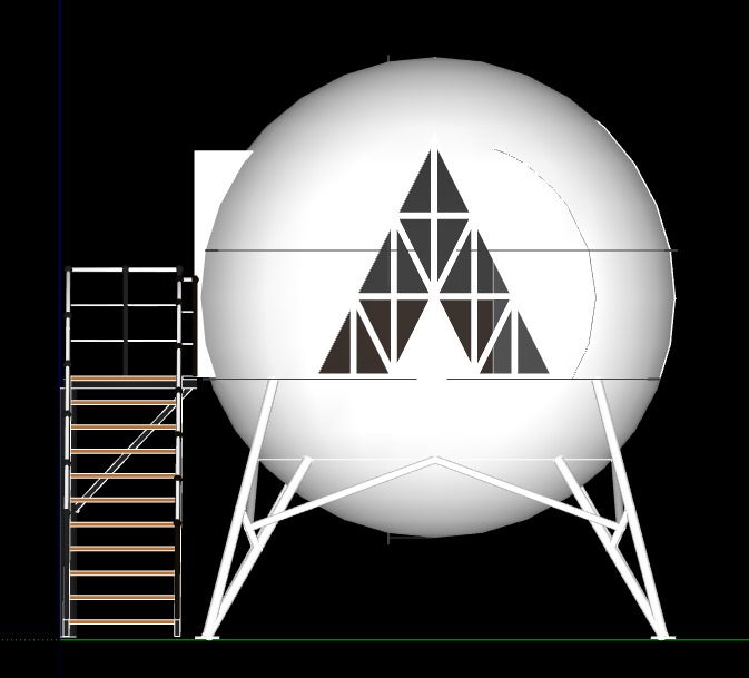 Moon Space Top View